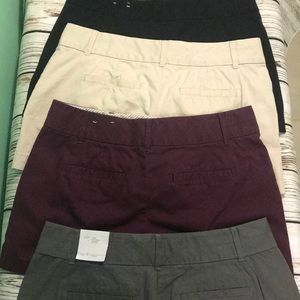Lot of 4 Ann Taylor LOFT Riviera Shorts size 4